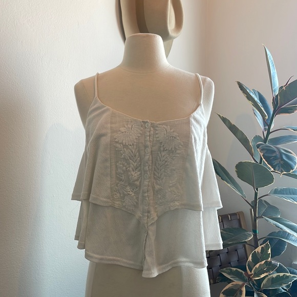 Staring at Stars Tops - Staring at stars embroidered top